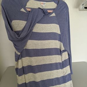 LuLaRoe striped tunic